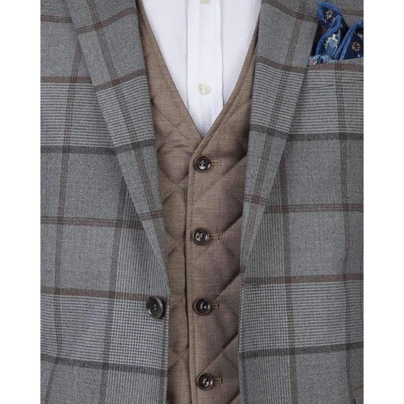 TWEEN Grey and Gold Mix and Match Suit (Slim Fit) - Picture 2 of 5